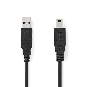 Nedis Ccgl60300bk30 Cabo Usb 3 M Usb 2.0 Usb a Mi.